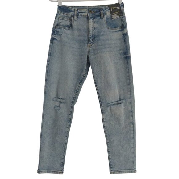 Childrens Art Class Blue Distressed Denim Jeans Size 12 With Stretch, NWT. - Picture 1 of 7